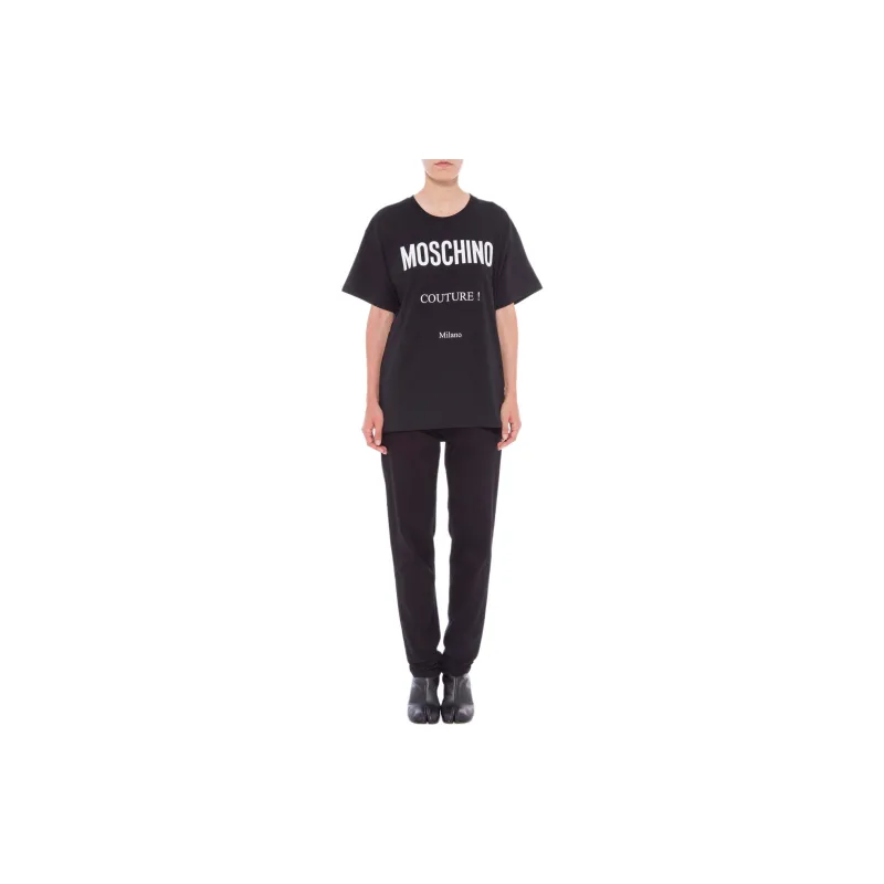 MOSCHINO Logo Printed Crewneck T Shirt-3