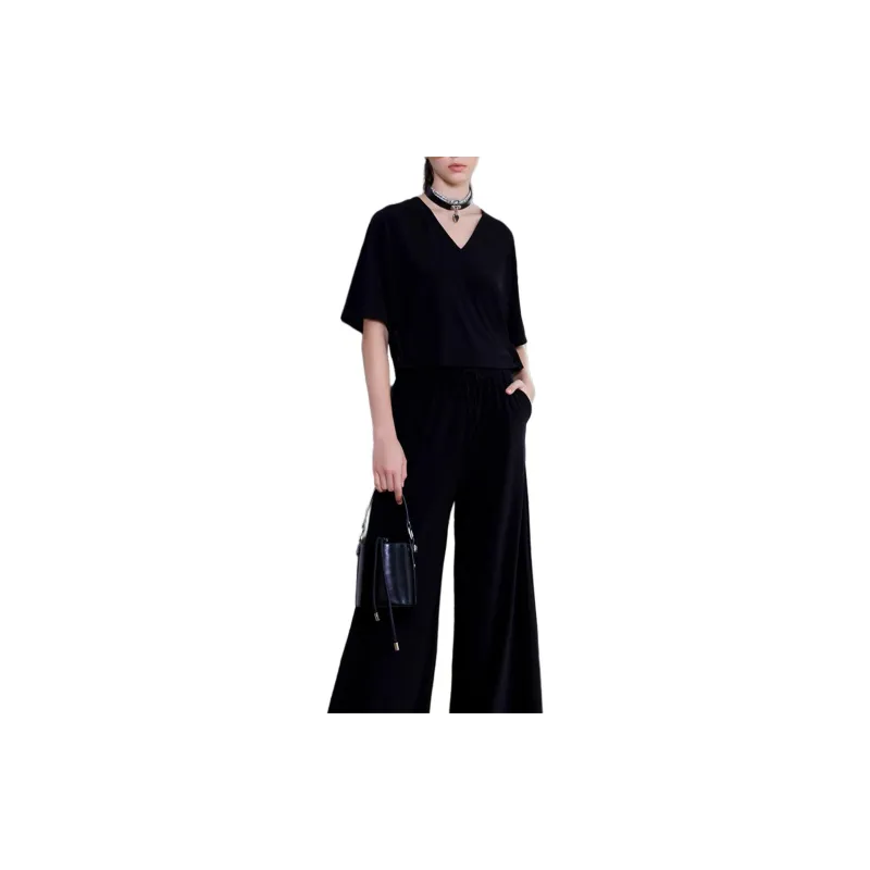 BESIONIA SS23 Casual Pants Women's Black-3