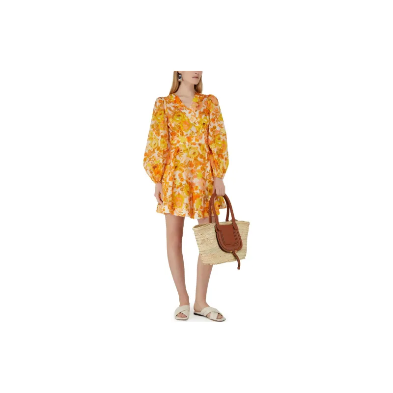 Zimmermann Long-Sleeved Dresses Women's Yellow-5