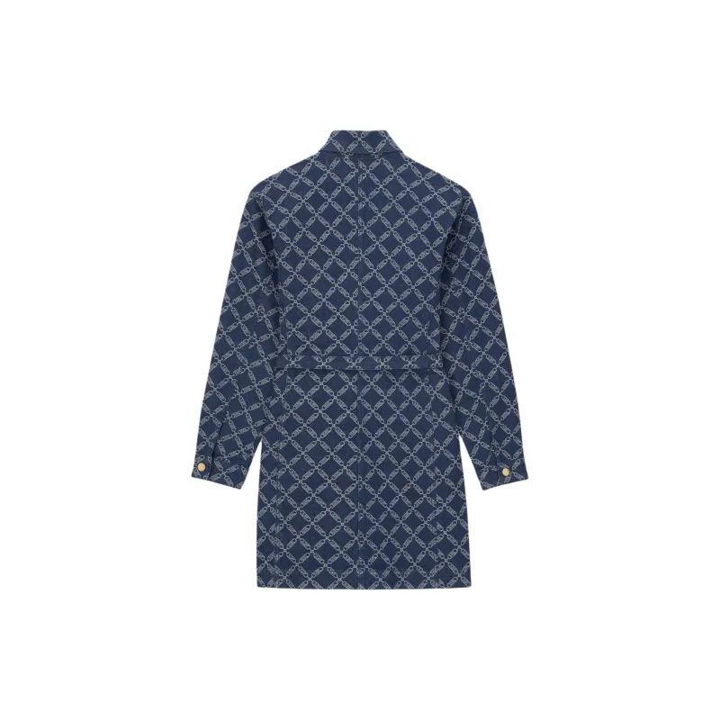 MICHAEL KORS FW23 Long Sleeved Dress Women's Blue, Limited-1