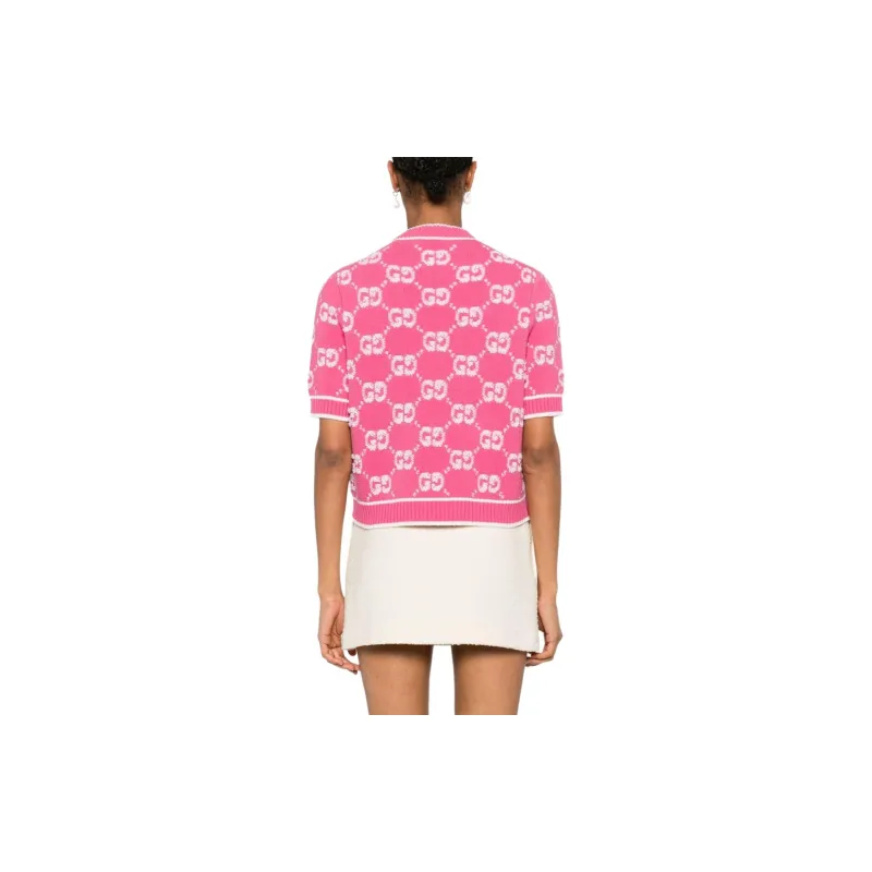 GUCCI Gg Jacquard Knitted Top-3