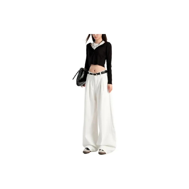 YINLEI FW24 Jeans Women's White-2