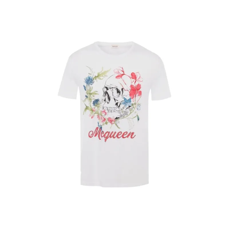 Alexander McQueen T Shirts Men White-1