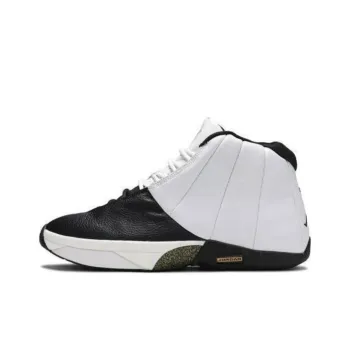 Jordan Jumpman Vindicate Anti-Slip Wear-Resistant High-Top Vintage Basketball Shoes Unisex White Black