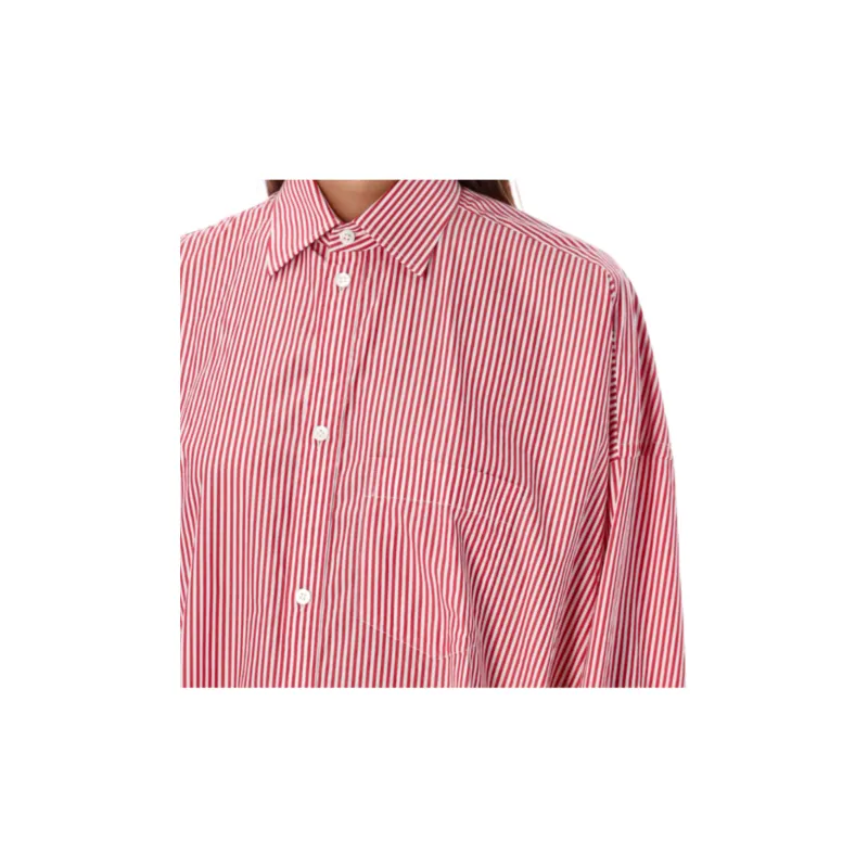 Balenciaga Striped Oversized Shirt-2