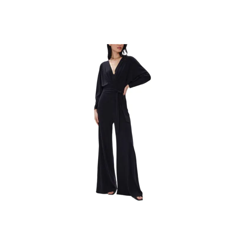 DVF Diane Von Furstenberg FW23 Jumpsuit Women's Black-4
