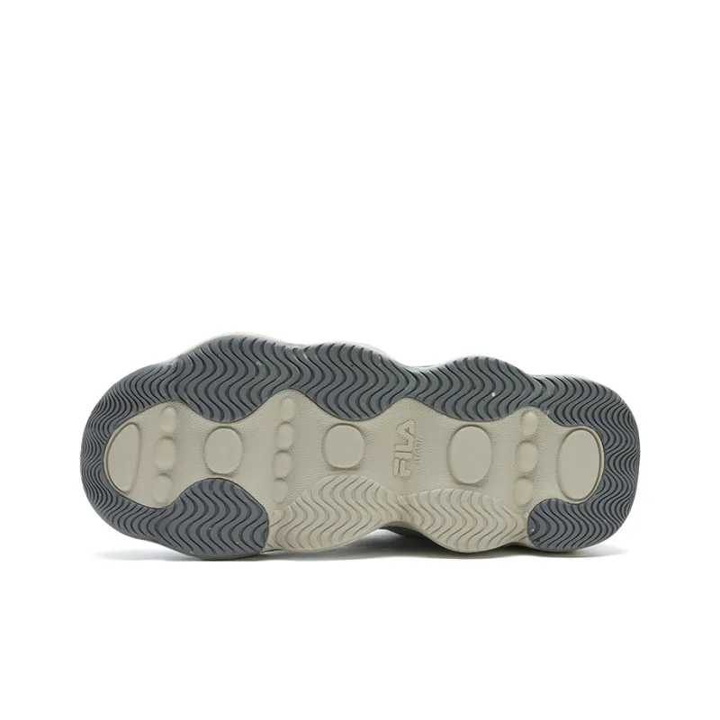 FILA PEASE Anti Slip Wear Resistant Low Top Casual Shoes Unisex Gray-5