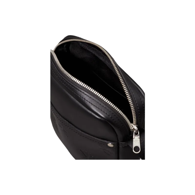 CALVIN KLEIN Artificial Leather Crossbody Bag, Shoulder Bag Men's Black-3