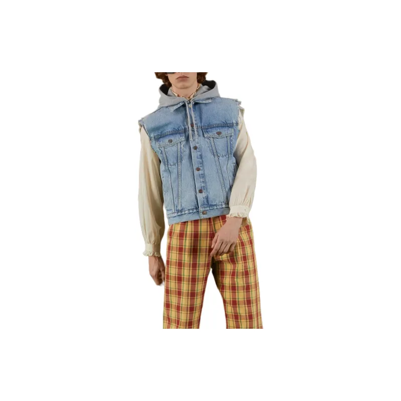 GUCCI Denim Sleeveless Jacket-8