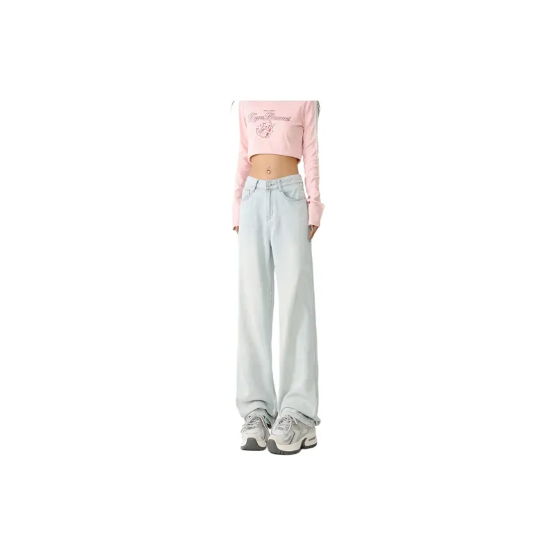 YINLEI Jeans Women's Moonlight Blue-3