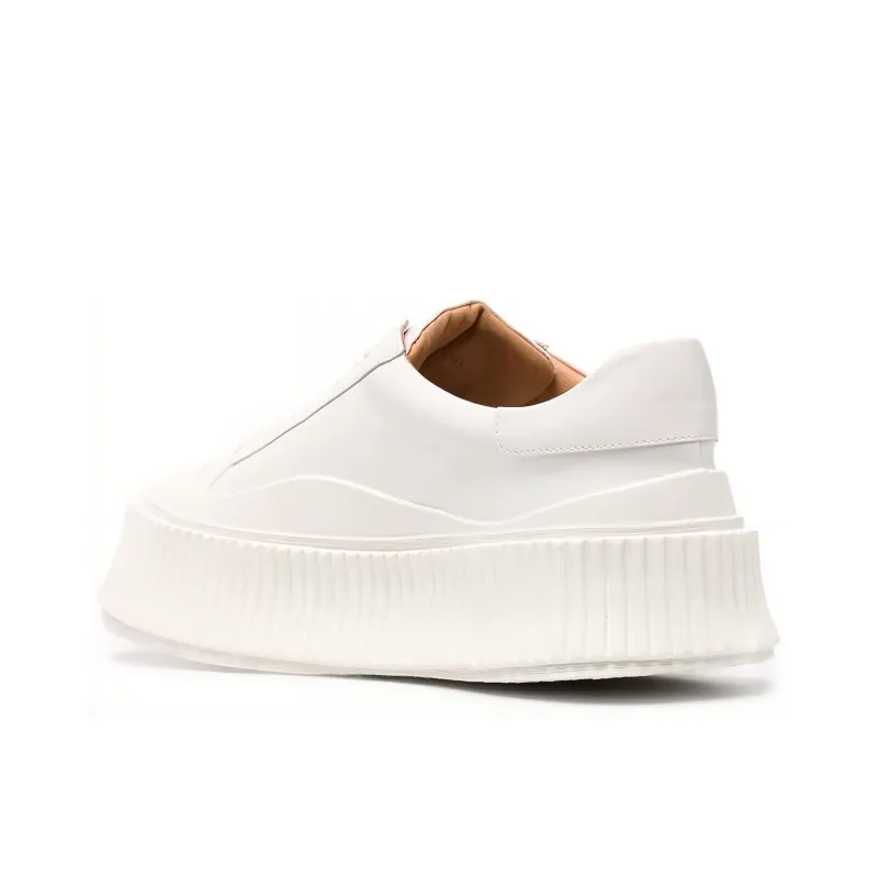JIL SANDER Ribbed-sole Low-top Sneakers-3