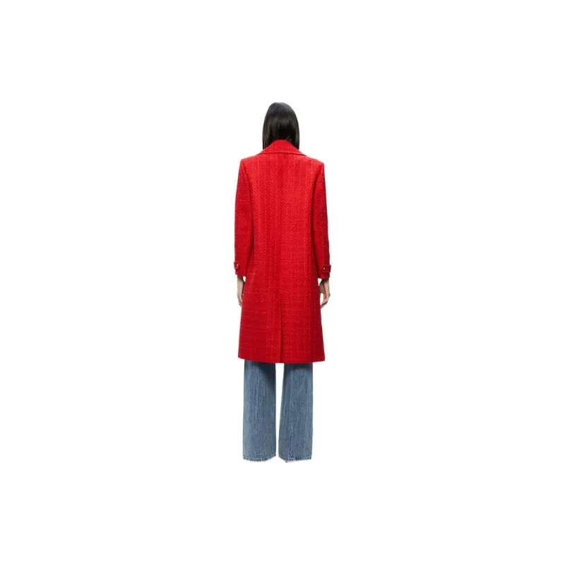 ALICE+OLIVIA FW24 NICHOLAS Coats Women's Red-3