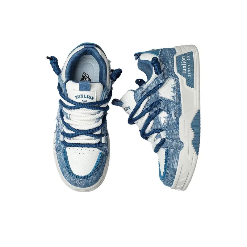 Tonlion Slip Resistant And Breathable Low Top Skateboard Shoes Men's-4