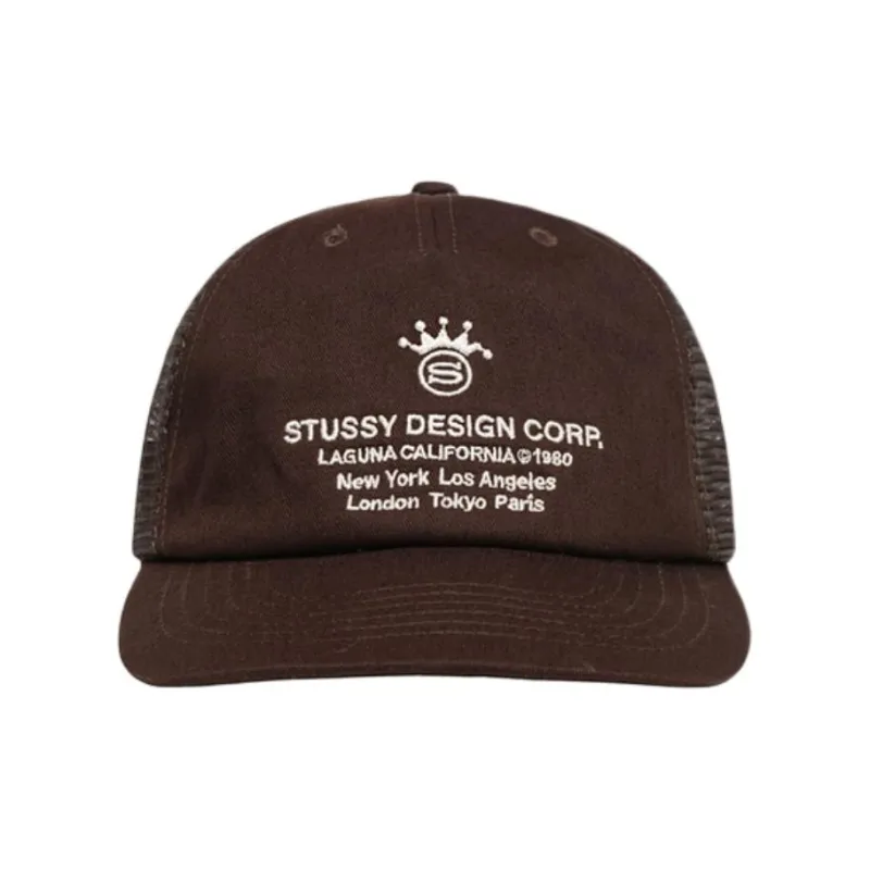 Stussy Low Profile Design Corp Trucker Snapback-1