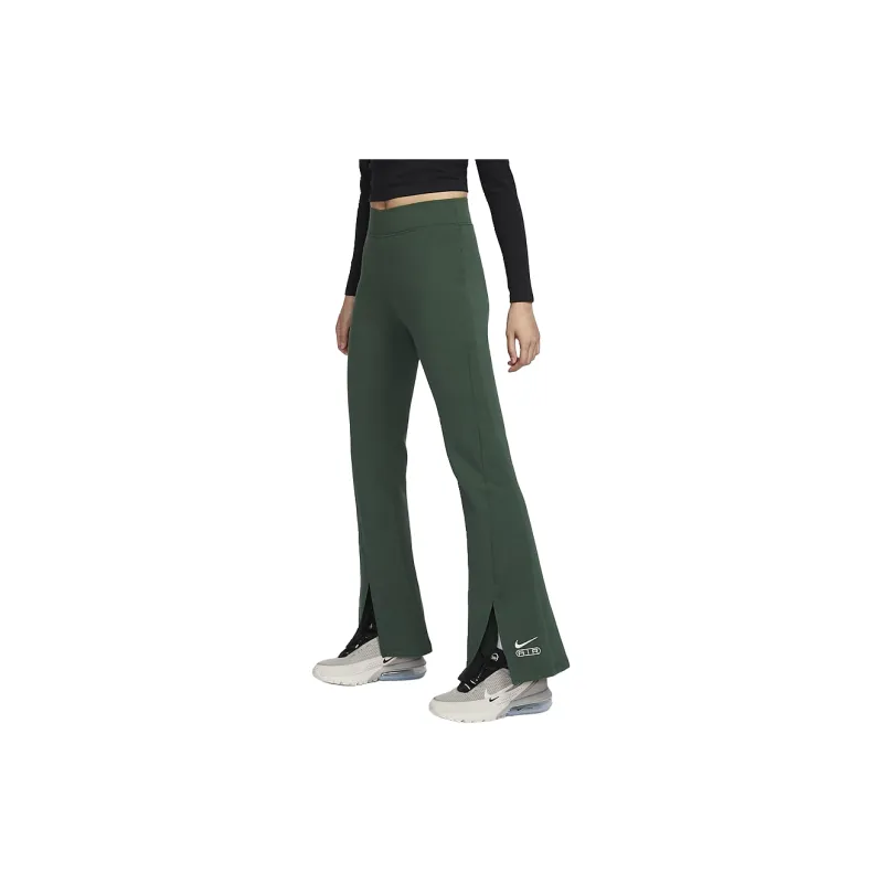 Nike Air Casual Pants Women's Fir Green/Light Ivory White-2