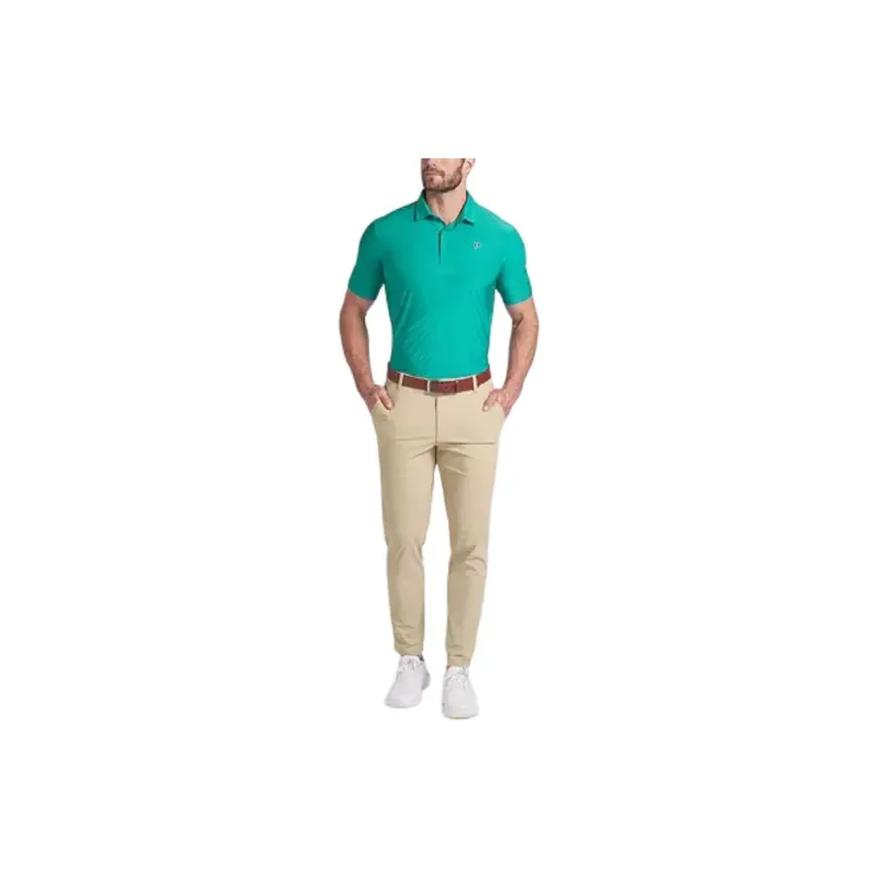 PUMA PALM TREE CREW Men's Golf Polo Shirt Men Bright Green-4