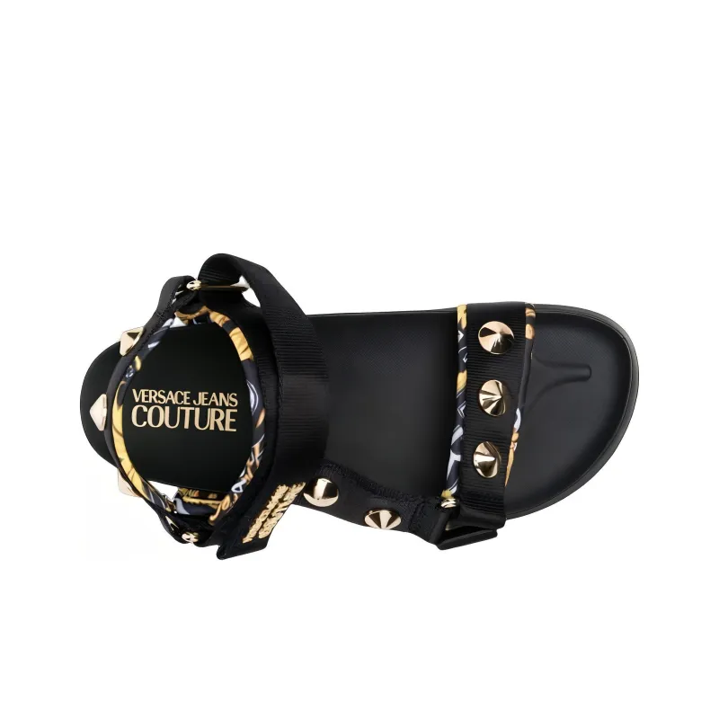 VERSACE JEANS Beach Sandals Women's Black-2