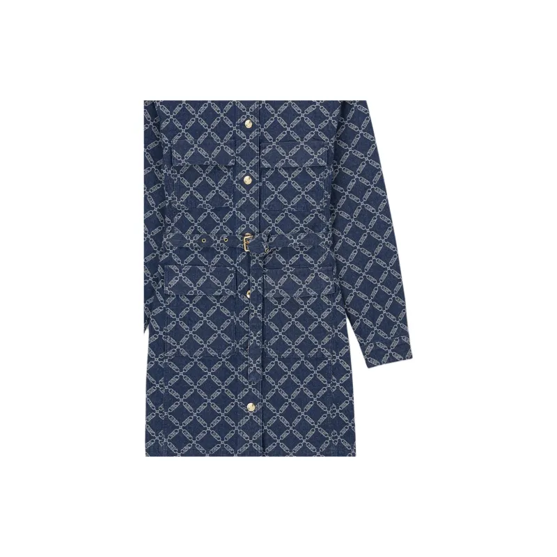 MICHAEL KORS FW23 Long Sleeved Dress Women's Blue, Limited-4
