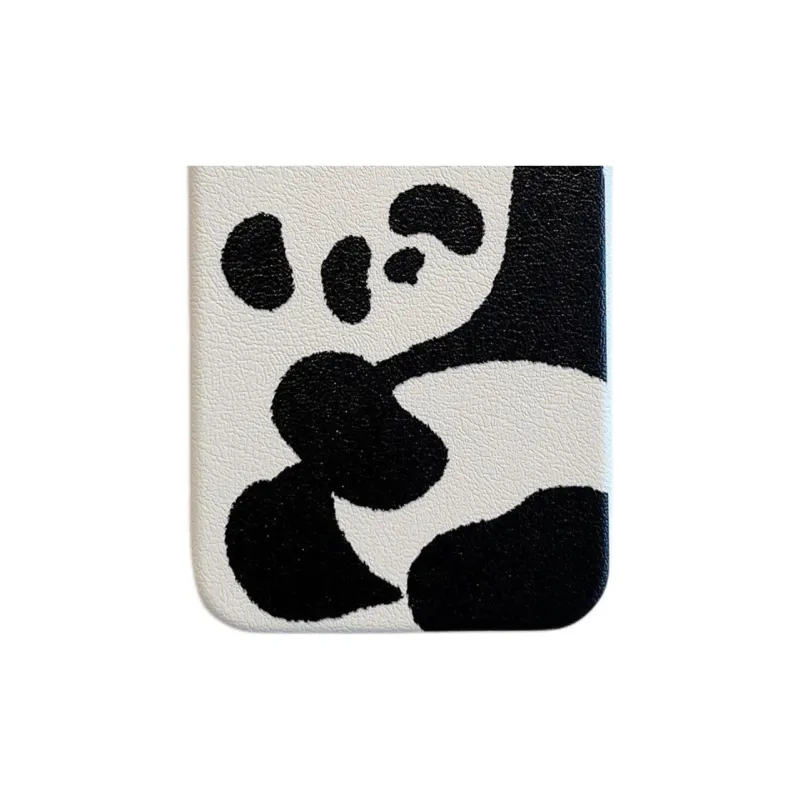 Leather Material Apricot Base Black White Phone Cases Compatible With IPhone 16/15 Pro Max/Apple 13/14 Pro Max/12-2