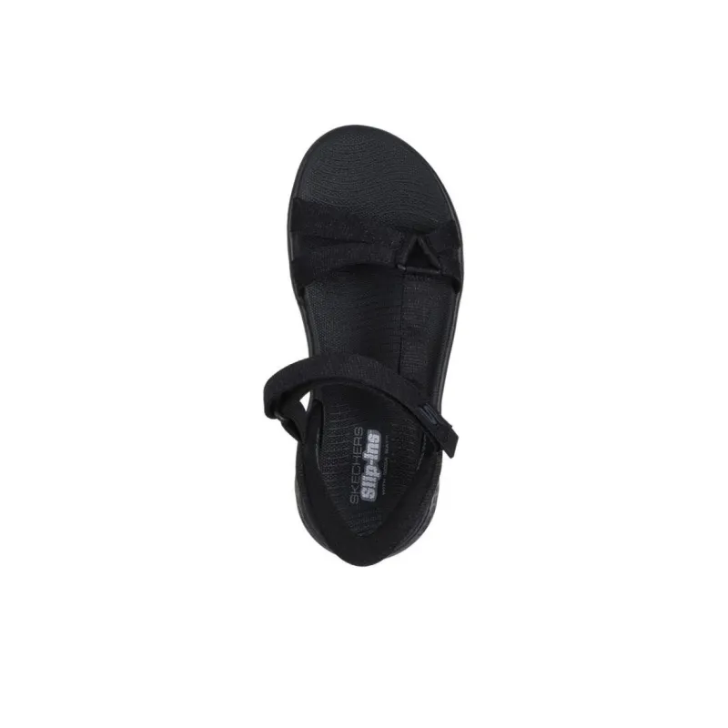 Skechers Go Walk Fle Beach Sandals Women's Black-3