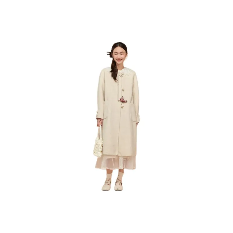 ZIHAN Coat Women's Creamy White-2