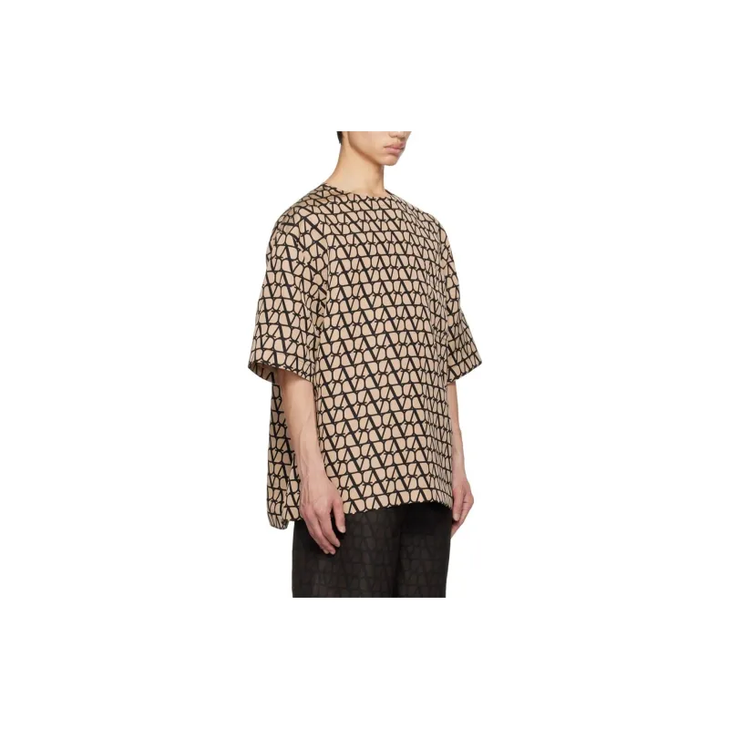 Valentino Silk Faille Crewneck T Shirt-3