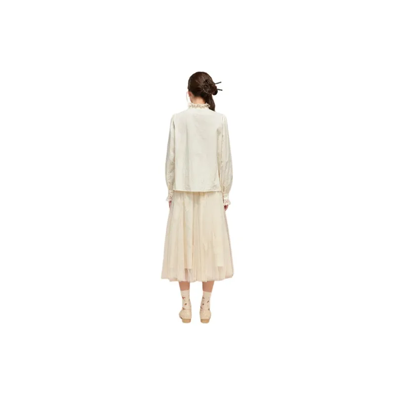 ZIHAN Shirt Women's Creamy White-4