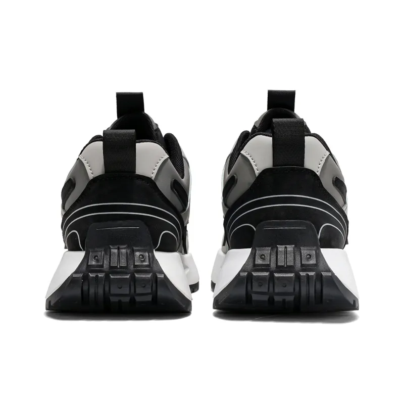 Binary Low-Top Running Shoes Men's Black Gray-5
