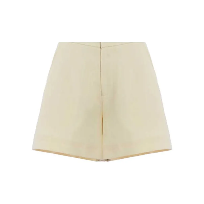 BESIONIA SS23 Casual Shorts Women's Light Yellow-5