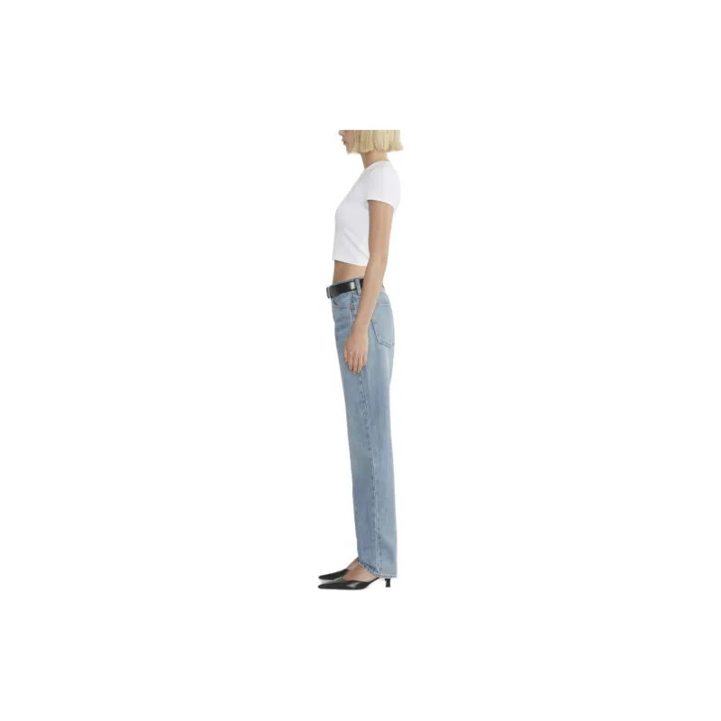 ARITZIA Denim Forum The '90s Classic Mid-Rise Relaxed Jean Jeans Women's Blue Taboo/Forbidden Blue-3