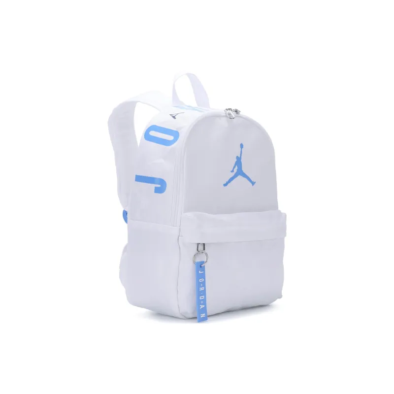 Jordan Polyester Backpack Small Size Unisex Blue & White-1