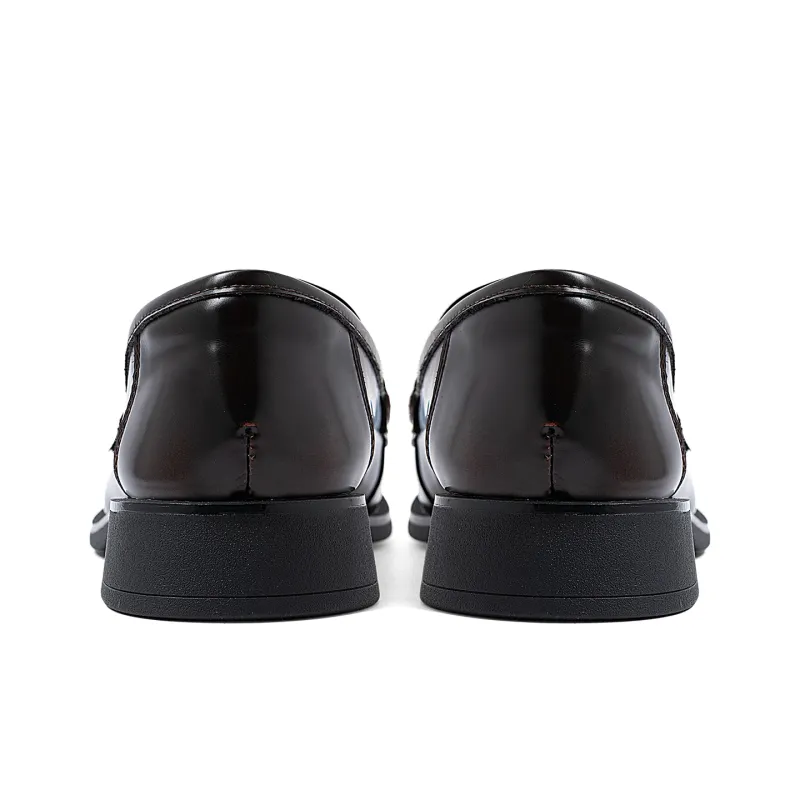 COMELY Loafers Women's Black/Coffee-12
