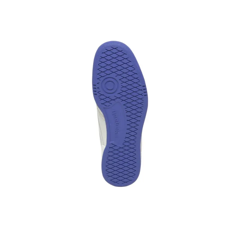 Reebok Club C Anti Slip Wear Resistant Low Top Skateboard Shoes Women's White Blue-4