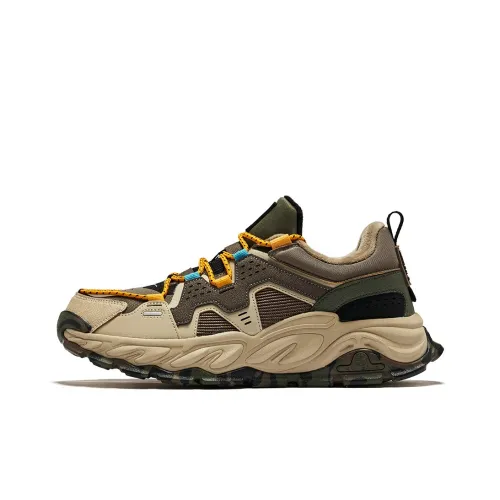 Erke Anti Slip And Wear Resistant Warm Low Top Casual Running Shoes Men's Brown