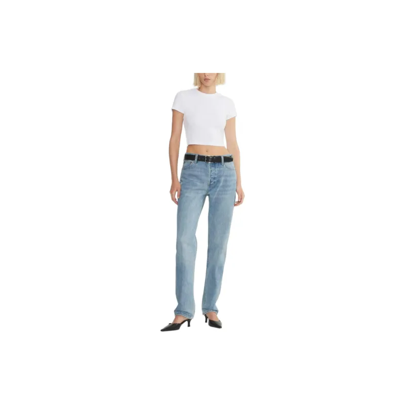 ARITZIA Denim Forum The '90s Classic Mid-Rise Relaxed Jean Jeans Women's Blue Taboo/Forbidden Blue-1