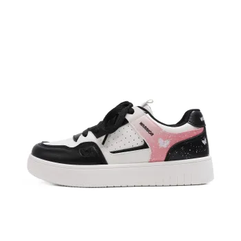 Warrior Wear resistant And Lightweight Low Top Skateboard Shoes Women's Beige Black Pink