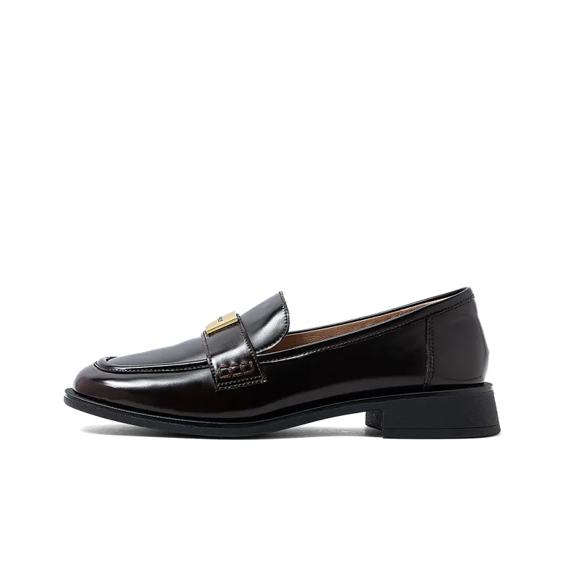 COMELY Loafers Women's Black/Coffee-10