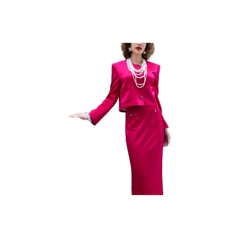 BESIONIA SS23 Jackets Coats Women's Rose Red-2