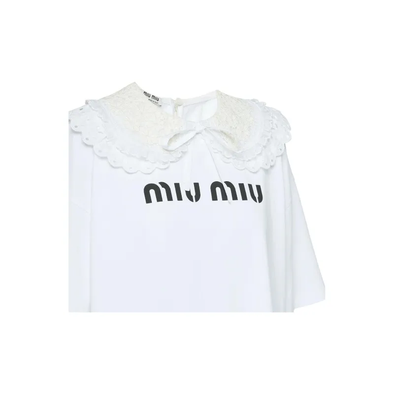 MIU MIU T-Shirts Women's White-4