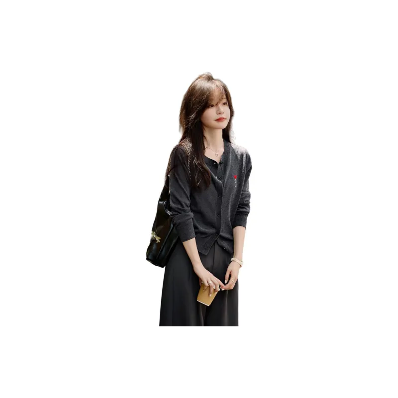 Mo Han Yi Mei Knitwear Women's Dark Gray-1