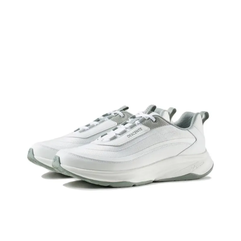 DESCENTE RUNNING Anti Slip Wear Resistant Low Top Running Shoes Women's White-2