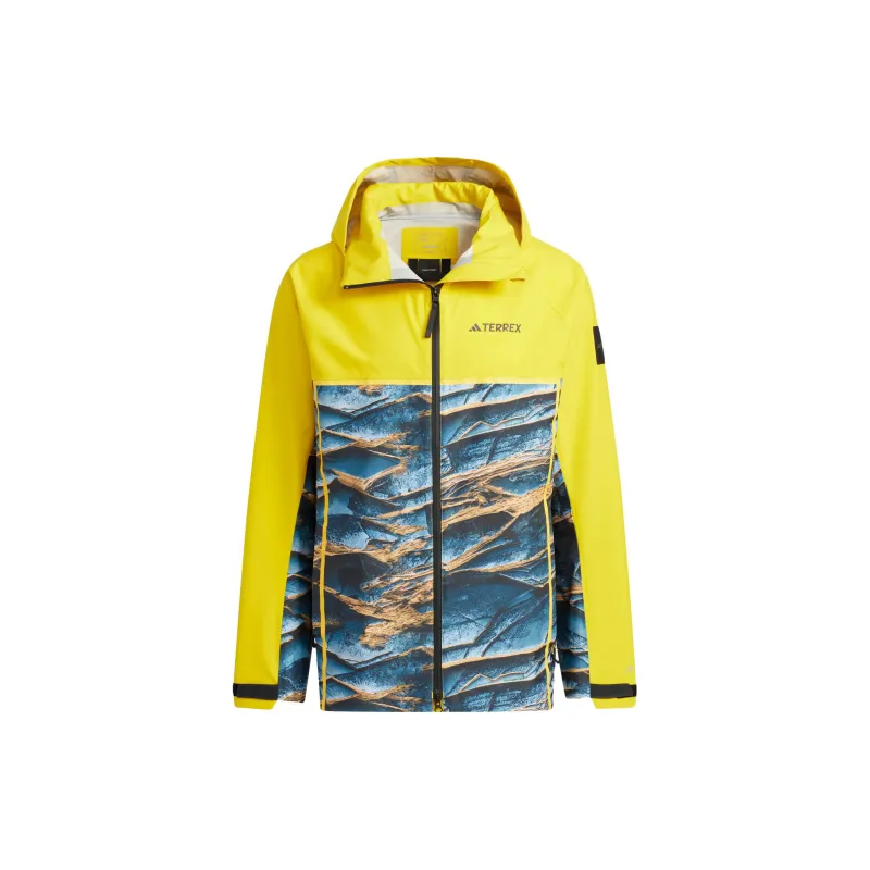 Adidas Windproof Windbreaker Jacket Men's Yellow-1