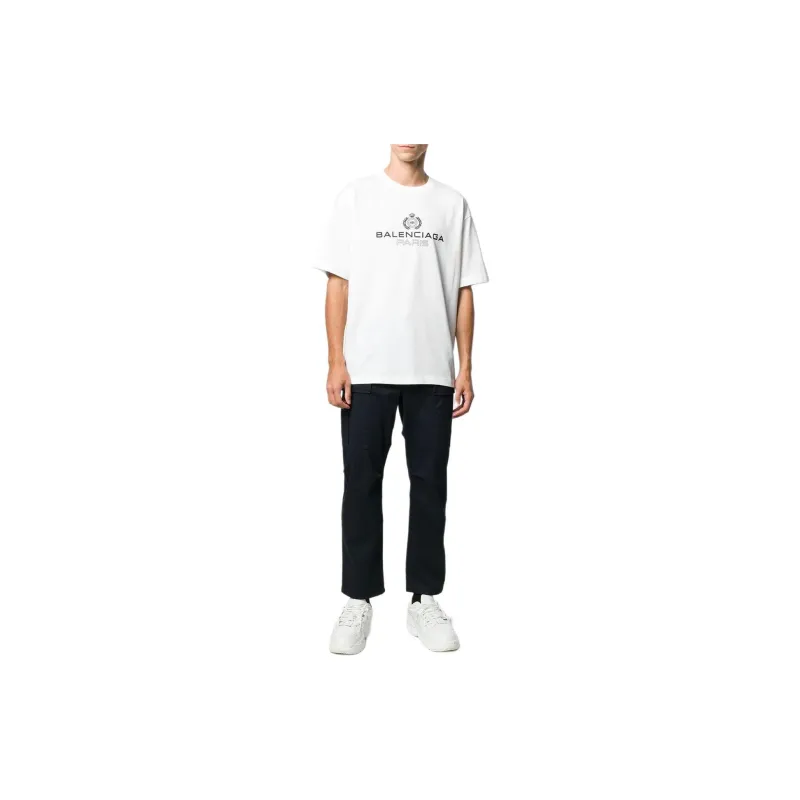 Balenciaga T Shirt Regular Fit Men's White-3