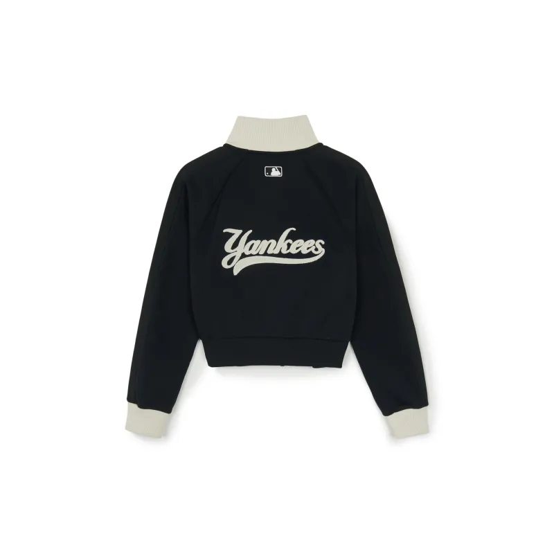 MLB New York Yankees Varsity Jacket Women's Black-1