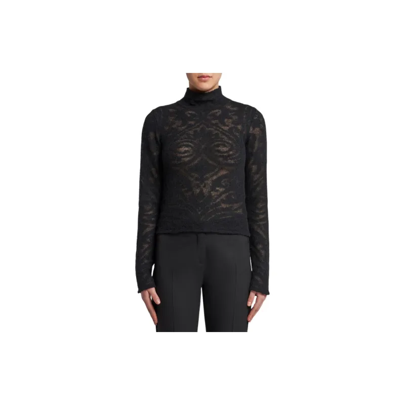 METROCITY Knit Jacquard Turtleneck Jumper-2