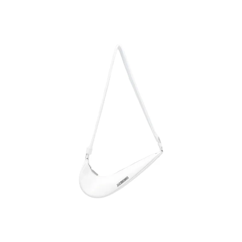 Nike X Jacquemus Le Swoosh Crossbody Bag White/White/Shiny Silver-1