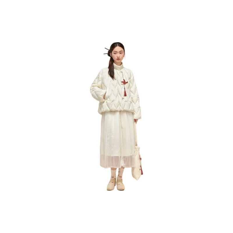 ZIHAN Down Jacket Women's Creamy White-4