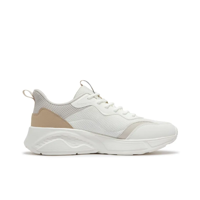 361° Shock Absorbers With Slip Resistant Features Low Top Casual Shoes Men's White Yellow-1