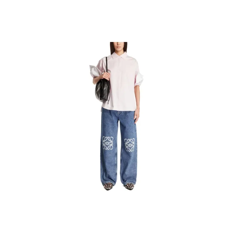 LOEWE Anagram Baggy Jeans-1