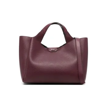 DKNY Polyurethane Totes Shopping Bag Shoulder Bag Crossbody Bag Handbag Regular Women's Bordeaux Red